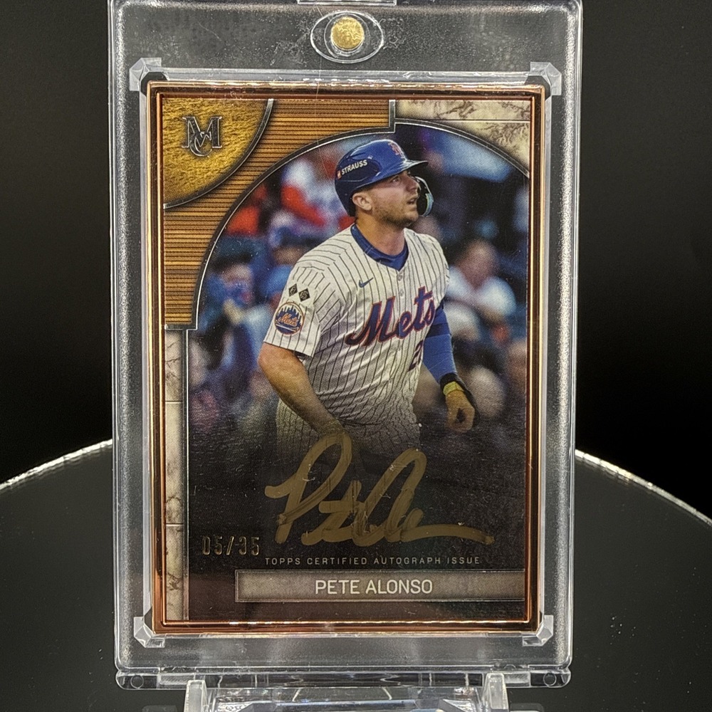 2025 Topps Certified Autograph Pete Alonso Museum Framed Autograph Card 30/35
